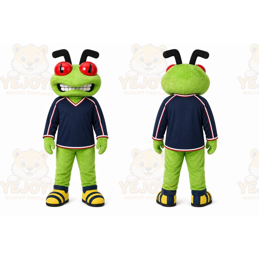 Green Grasshopper Mascot Costume for Events and Promotions
