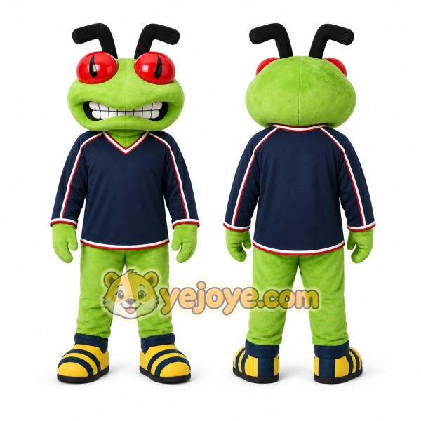Green Grasshopper Mascot Costume for Events and Promotions