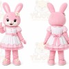 Pink Rabbit Mascot Costume for Events and Promotions
