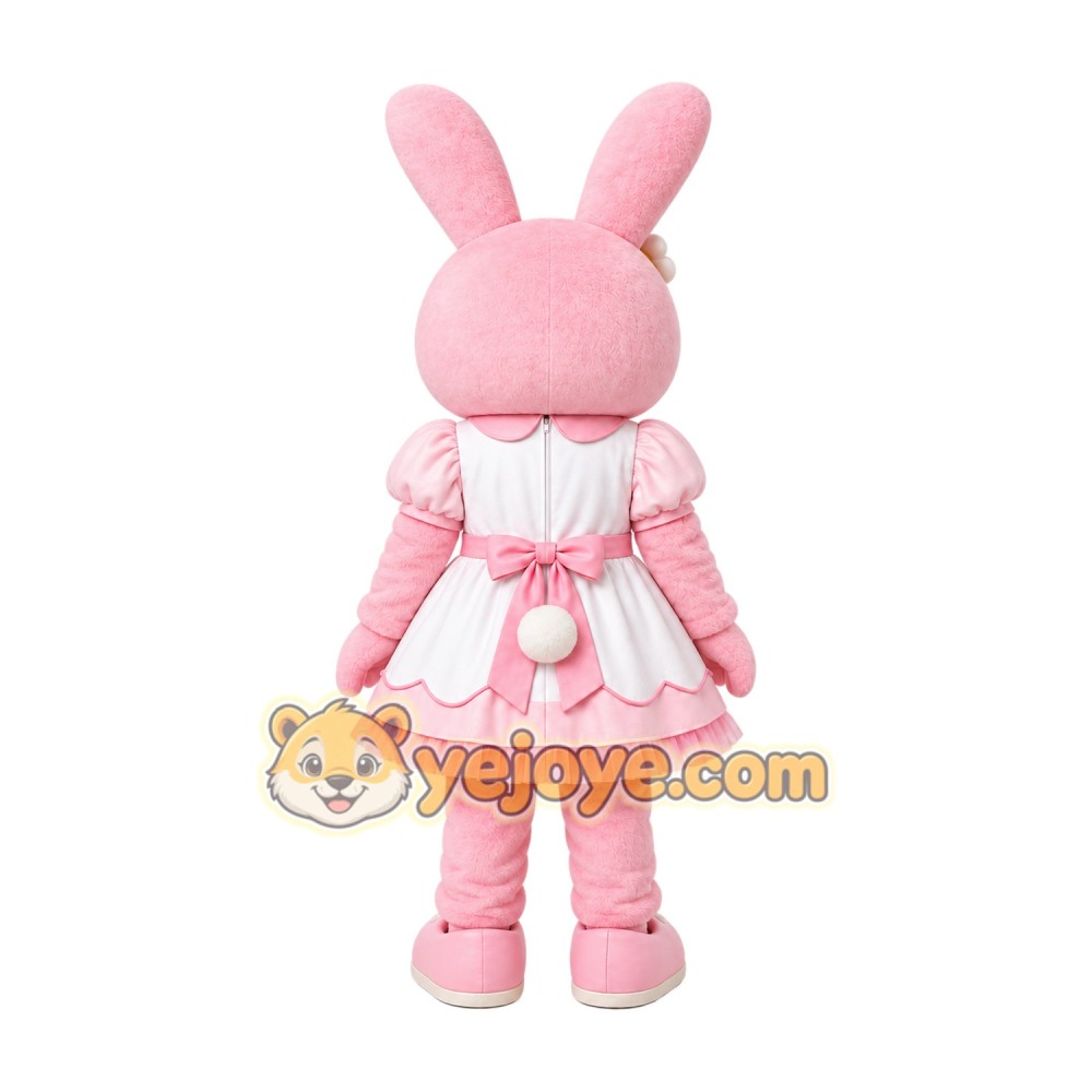 Pink Rabbit Mascot Costume for Events and Promotions Pink Rabbit Mascot Costume for Events and Promotions