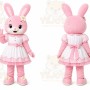 Pink Rabbit Mascot Costume for Events and Promotions