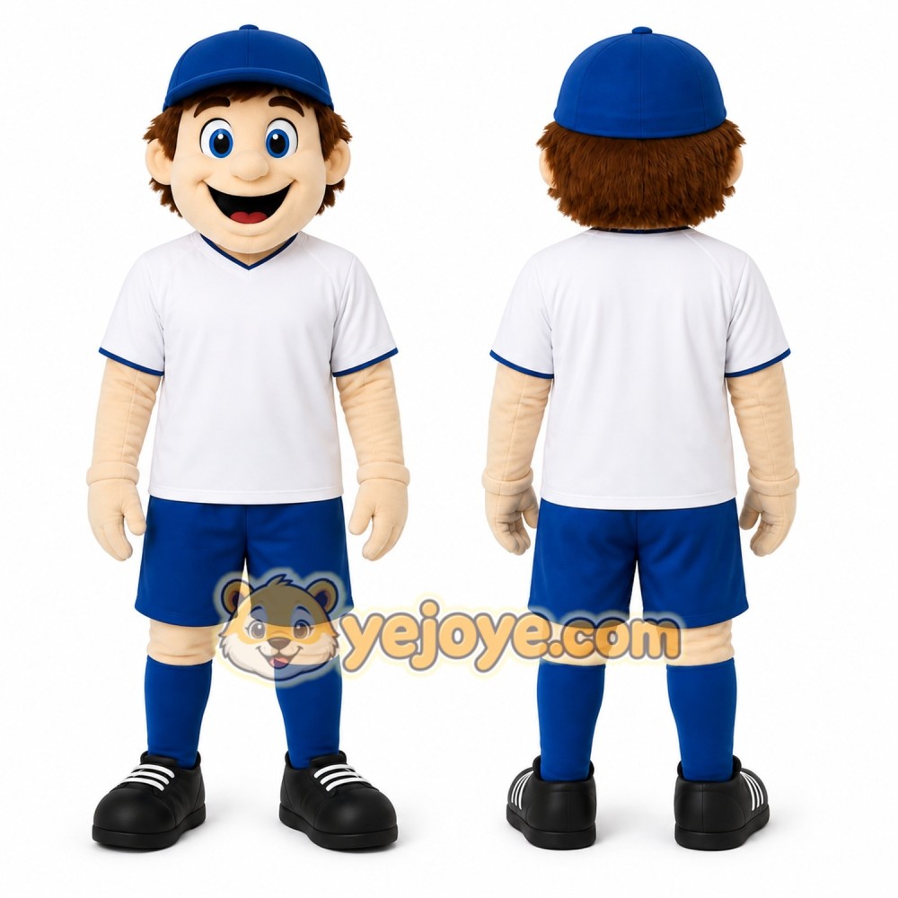 Blue Boy Mascot Costume for Events and Promotions