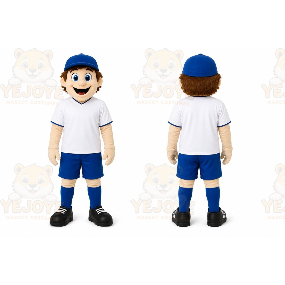 Blue Boy Mascot Costume for Events and Promotions