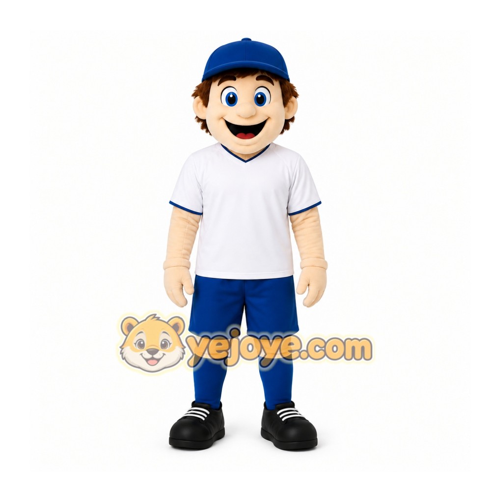 Blue Boy Mascot Costume for Events and Promotions