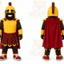 Yellow Roman Soldier Mascot Costume for Events and Promotions