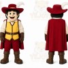 Red Musketeer Mascot Costume for Events and Promotions