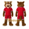 Red Wildcat Mascot Costume for Events and Promotions Red Wildcat Mascot Costume for Events and Promotions