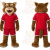 Red Wildcat Mascot Costume for Events and Promotions
