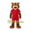 Red Wildcat Mascot Costume for Events and Promotions Red Wildcat Mascot Costume for Events and Promotions