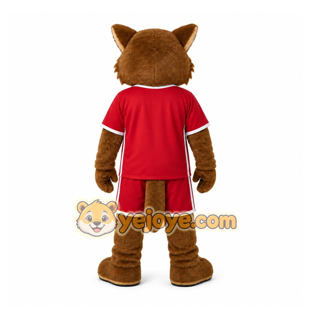 Red Wildcat Mascot Costume for Events and Promotions Red Wildcat Mascot Costume for Events and Promotions