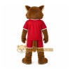 Red Wildcat Mascot Costume for Events and Promotions Red Wildcat Mascot Costume for Events and Promotions