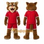 Red Wildcat Mascot Costume for Events and Promotions