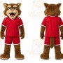 Red Wildcat Mascot Costume for Events and Promotions