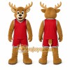 Brown Deer Mascot Costume for Sports Events Brown Deer Mascot Costume for Sports Events