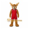 Brown Deer Mascot Costume for Sports Events Brown Deer Mascot Costume for Sports Events