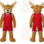 Brown Deer Mascot Costume for Sports Events