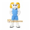 White Ram Mascot Costume for Sports Events