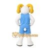 White Ram Mascot Costume for Sports Events