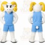 White Ram Mascot Costume for Sports Events