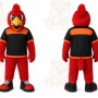 Red Bird Mascot Costume for Sports Events