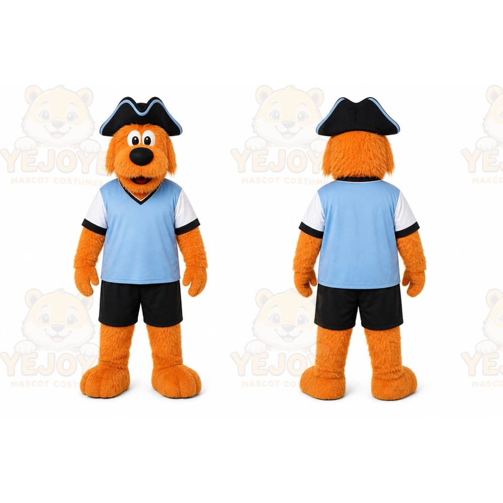 Orange Dog Mascot Costume for Sports Events