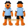 Orange Dog Mascot Costume for Sports Events