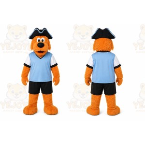 Orange Dog Mascot Costume for Sports Events