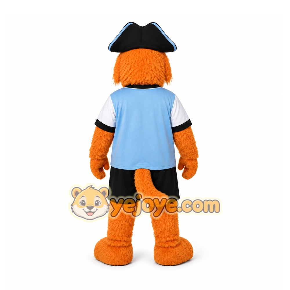 Orange Dog Mascot Costume for Sports Events