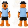 Orange Dog Mascot Costume for Sports Events