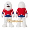 White Yeti Mascot Costume for Sports Events