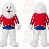 White Yeti Mascot Costume for Sports Events