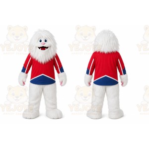 White Yeti Mascot Costume for Sports Events