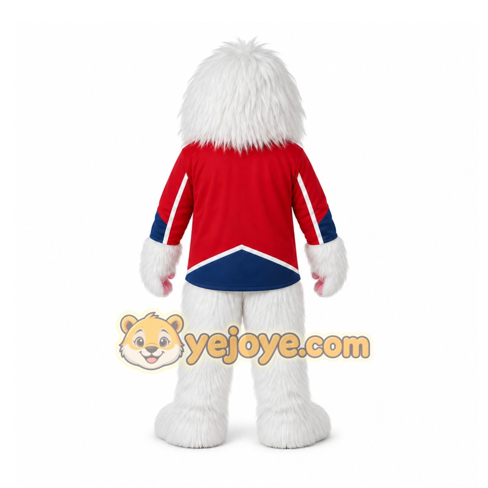 White Yeti Mascot Costume for Sports Events White Yeti Mascot Costume for Sports Events