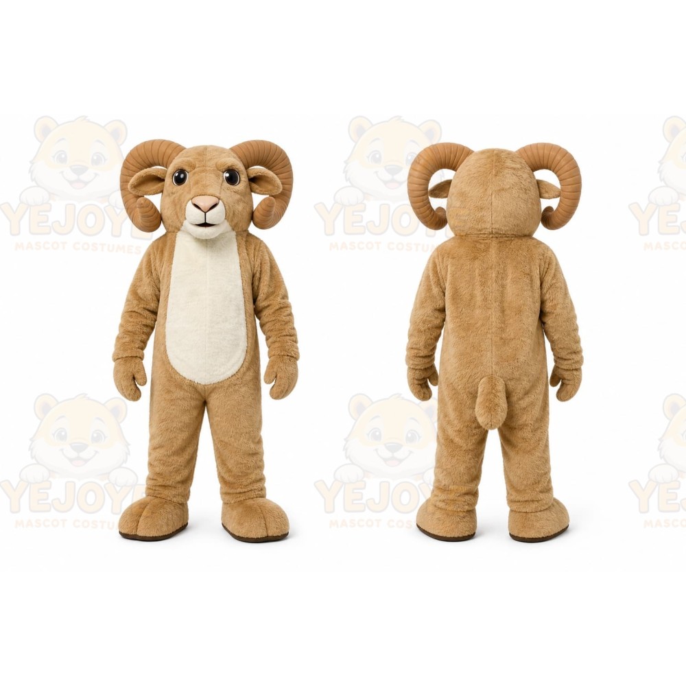Brown Ram Mascot Costume for Events and Promotions