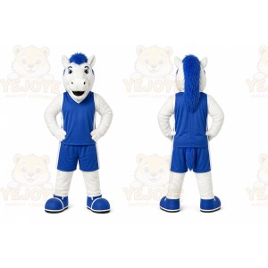 White Horse Mascot Costume for Sports Events