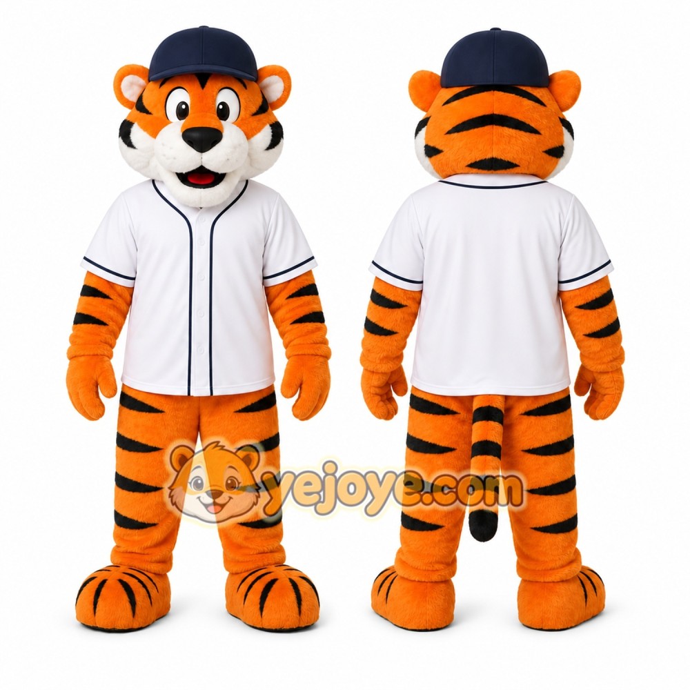 Orange Tiger Mascot Costume for Sports Events Orange Tiger Mascot Costume for Sports Events