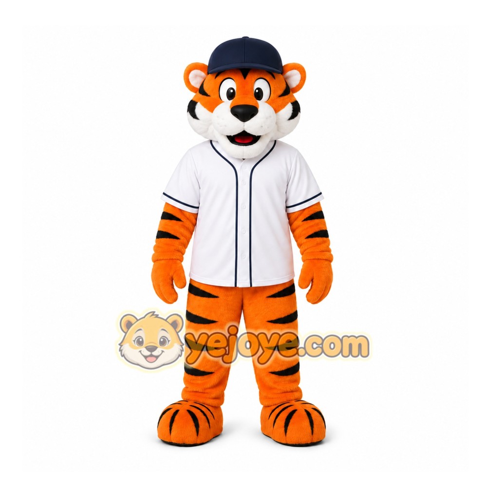 Orange Tiger Mascot Costume for Sports Events Orange Tiger Mascot Costume for Sports Events