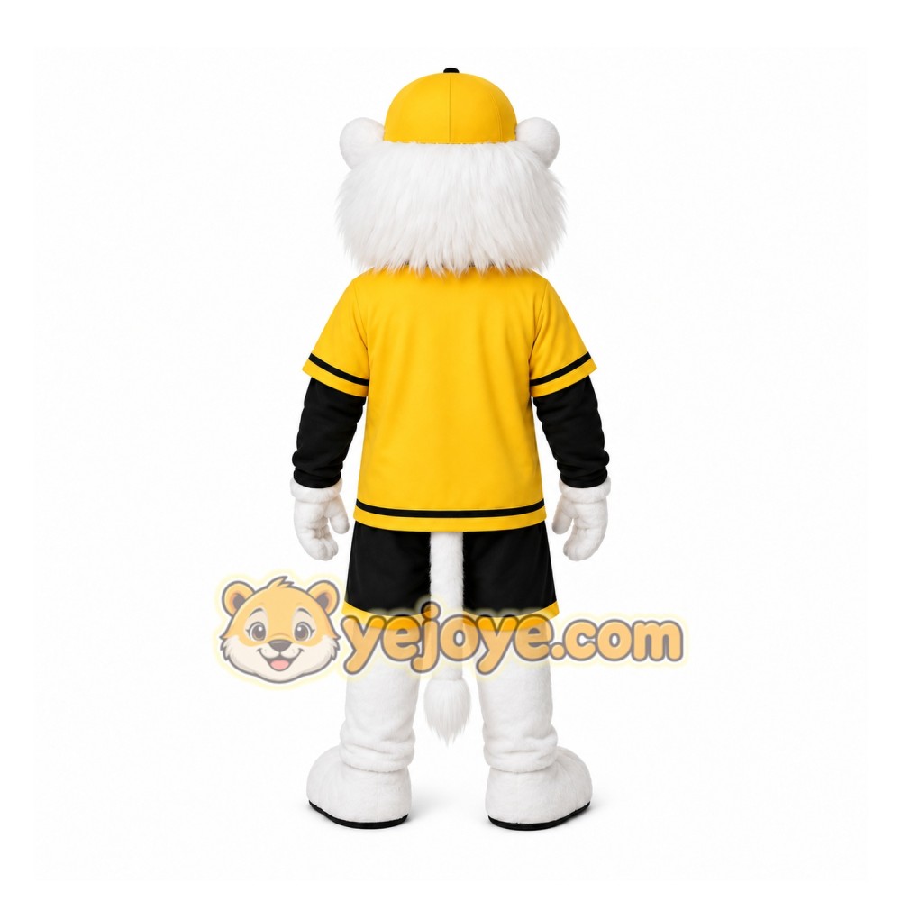 White Lion Mascot Costume for Sports Events White Lion Mascot Costume for Sports Events