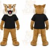 Brown Bobcat Mascot Costume for Sports Events