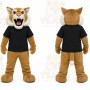 Brown Bobcat Mascot Costume for Sports Events