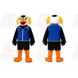 Black Bird Mascot Costume for Events and Promotions