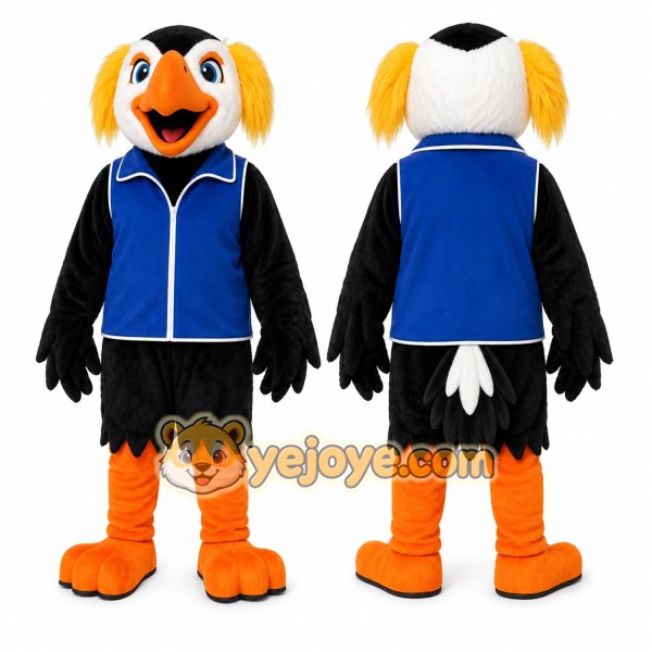 Black Bird Mascot Costume for Events and Promotions