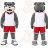 Gray Bulldog Mascot Costume for Events and Promotions