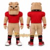 Tan Bulldog Mascot Costume for Events and Promotions Tan Bulldog Mascot Costume for Events and Promotions