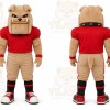 Tan Bulldog Mascot Costume for Events and Promotions