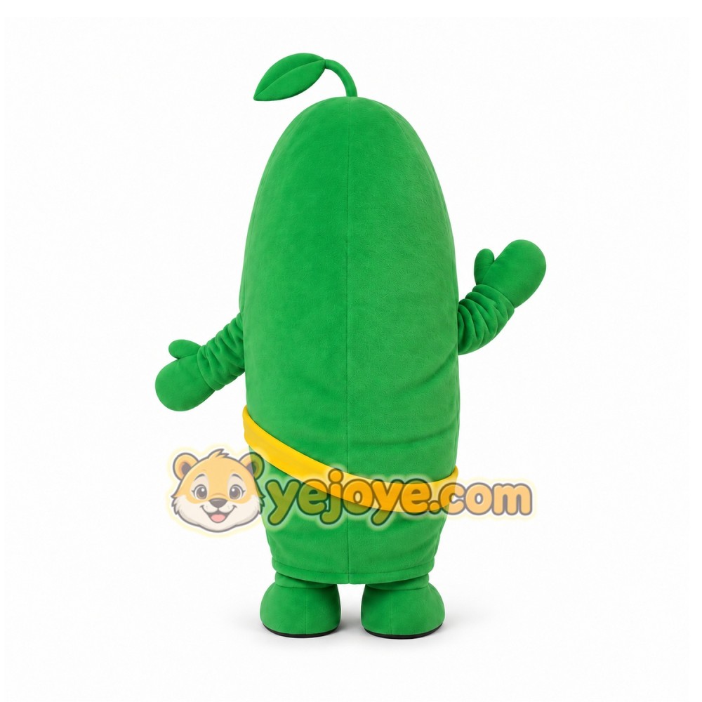Green Pickle Mascot Costume for Events and Promotions Green Pickle Mascot Costume for Events and Promotions
