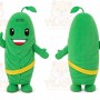 Green Pickle Mascot Costume for Events and Promotions