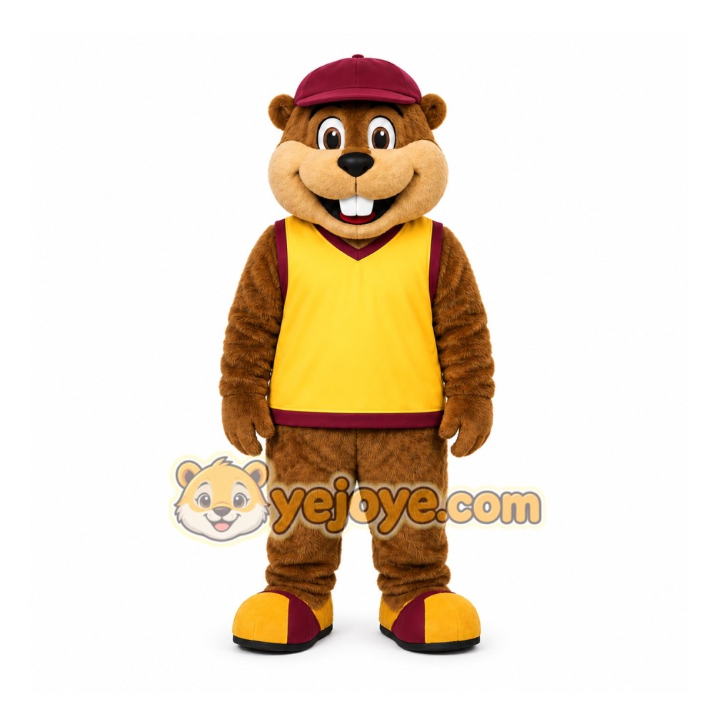 Brown Beaver Mascot Costume for Events and Promotions Brown Beaver Mascot Costume for Events and Promotions