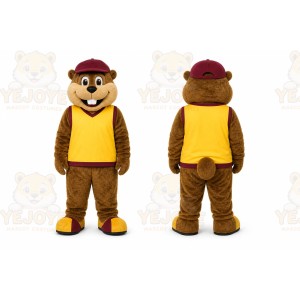 Brown Beaver Mascot Costume for Events and Promotions