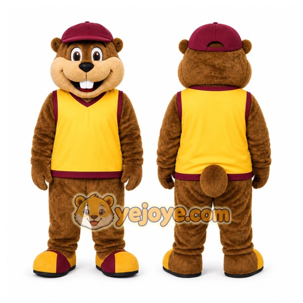 Brown Beaver Mascot Costume for Events and Promotions